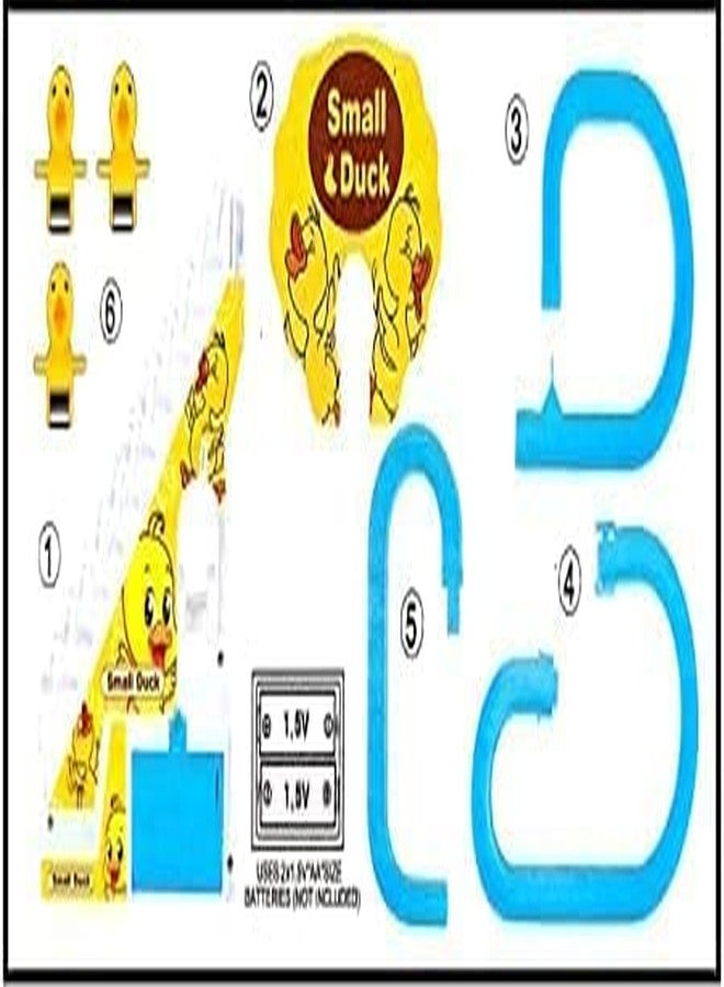 براند كونكور مجموعة ألعاب بطة كونكر، مجموعة مسار سباق كرتوني مضحك لبط صغير يتسلق السلالم تلقائيًا، لعبة بطة صغيرة جميلة على شكل سلم متحرك مع أضواء وموسيقى (مجموعة مسار البط) - Image 5